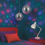 Boule à facettes miroir argent 20cm en verre | Hashtag Déco