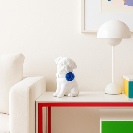 Chien en résine 24cm ludique et neutre | Hashtag Déco