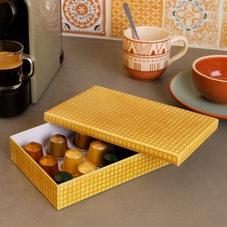 Boite en métal Oslo pour capsules café élégante | Hashtag Déco