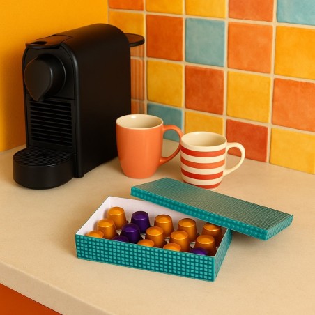 Boite en métal Oslo pour capsules café élégante | Hashtag Déco