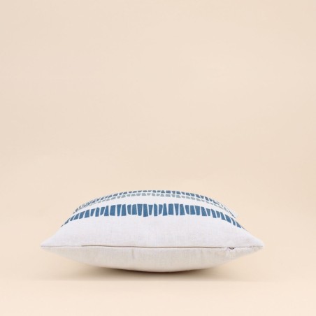 Coussin extérieur rayé en tissu 40x40 cm | Hashtag Déco