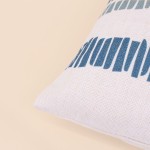 Coussin extérieur rayé en tissu 40x40 cm | Hashtag Déco