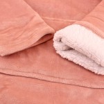 Sweat plaid ultra doux en polyester gris avec poche | Hashtag Déco