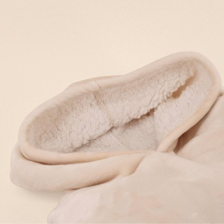 Sweat plaid ultra doux en polyester gris avec poche | Hashtag Déco