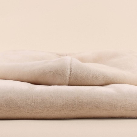 Sweat plaid ultra doux en polyester gris avec poche | Hashtag Déco