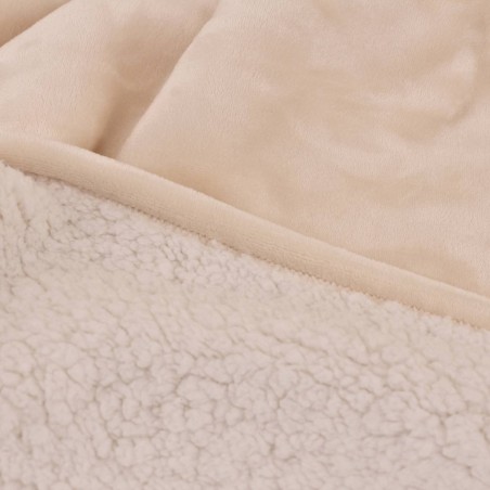 Sweat plaid ultra doux en polyester gris avec poche | Hashtag Déco