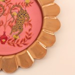 Plateau métal laqué Asian Fauna Ø22cm | Hashtag Déco