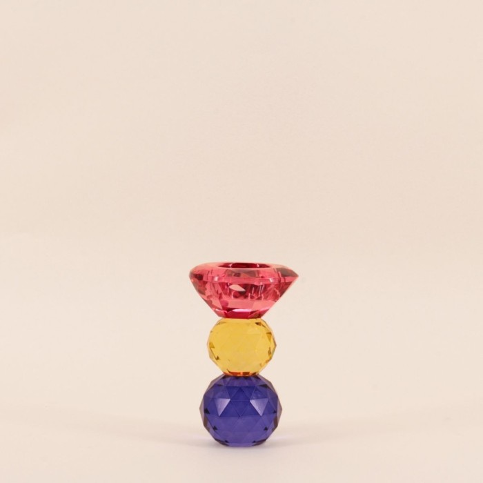 Bougeoir cristal 3 couleurs élégant et chic | Hashtag Déco