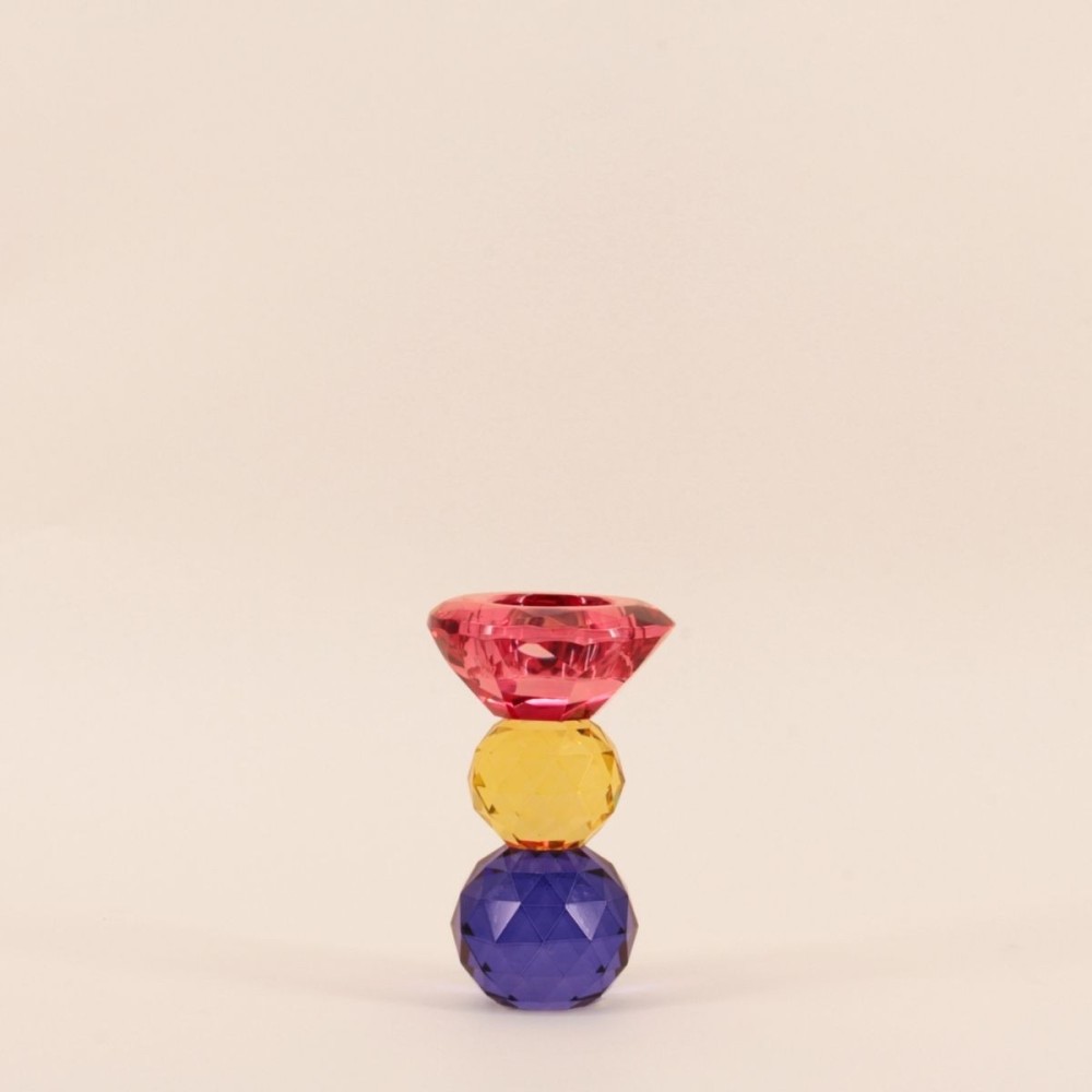 Bougeoir cristal 3 couleurs élégant et chic | Hashtag Déco