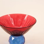 Coupe bicolore en cristal à facettes élégante | Hashtag Déco