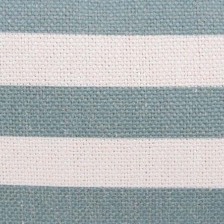Coussin extérieur rayé en tissu bleu 30x50cm | Hashtag Déco