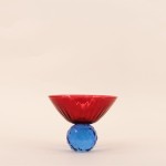 Coupe bicolore en cristal à facettes élégante | Hashtag Déco