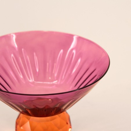 Coupe bicolore en cristal à facettes élégante | Hashtag Déco