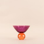 Coupe bicolore en cristal à facettes élégante | Hashtag Déco