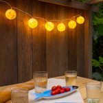 Guirlande LED en rotin naturel 165cm | Hashtag Déco