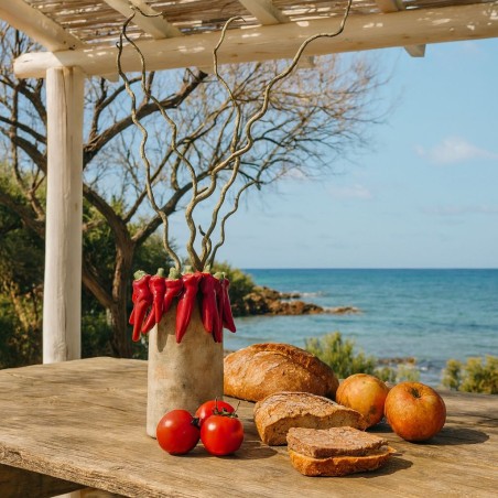 Vase en céramique rouge piments | Hashtag Déco