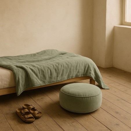 Plaid velours coton 80x200 cm - Élégance et confort | Hashtag Déco