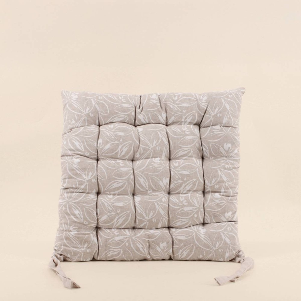 Galette de chaise coton motifs fleuris | Hashtag Déco