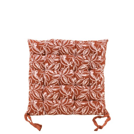 Galette de chaise coton motifs fleuris | Hashtag Déco