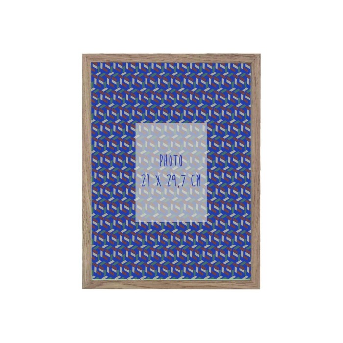 Cadre photo en bois motifs feuillage naturel | Hashtag Déco