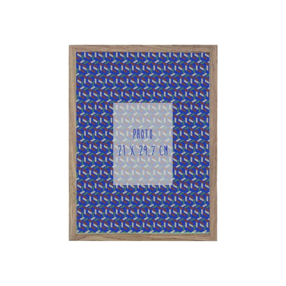 Cadre photo en bois motifs feuillage naturel | Hashtag Déco