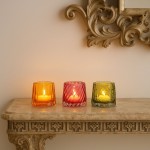 Photophore en verre facetté 14x8 cm | Hashtag Déco