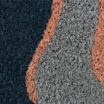 Paillasson coco feuille vert/marron 40x60cm | Hashtag Déco