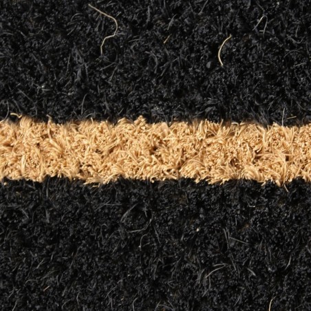 Paillasson coco noir beige "Hello" 25x75 cm | Hashtag Déco