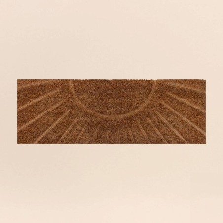 Paillasson coco motif soleil marron 25x75cm | Hashtag Déco