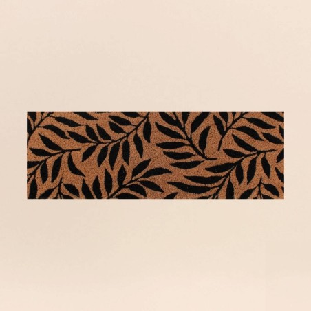 Paillasson coco marron motifs feuillages | Hashtag Déco