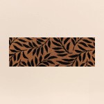 Paillasson coco marron motifs feuillages | Hashtag Déco