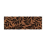 Paillasson coco marron motifs feuillages | Hashtag Déco