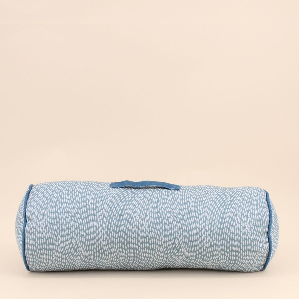 Coussin extérieur motifs organiques bleu | Hashtag Déco