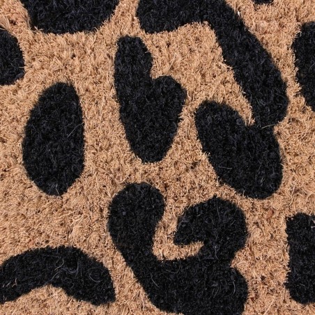 Paillasson coco léopard marron noir 25x75cm | Hashtag Déco