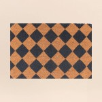 Paillasson coco damiers 40x60cm, style moderne | Hashtag Déco