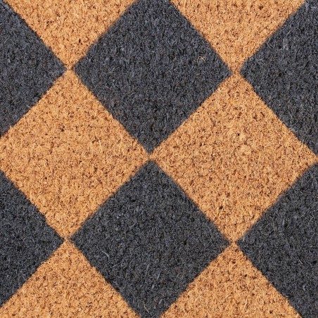 Paillasson coco damiers 40x60cm, style moderne | Hashtag Déco