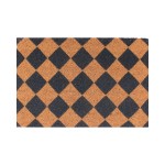 Paillasson coco damiers 40x60cm, style moderne | Hashtag Déco