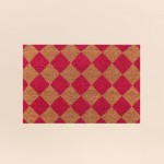 Paillasson coco damiers 40x60cm, style moderne | Hashtag Déco