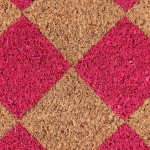Paillasson coco damiers 40x60cm, style moderne | Hashtag Déco
