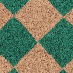 Paillasson coco damiers 40x60cm, style moderne | Hashtag Déco