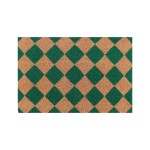 Paillasson coco damiers 40x60cm, style moderne | Hashtag Déco