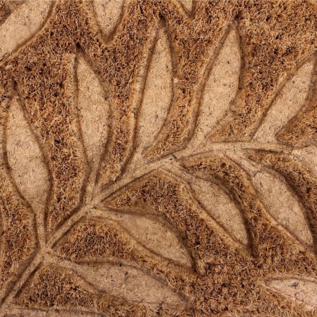 Paillasson coco marron feuillage 25x75cm | Hashtag Déco