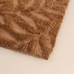 Paillasson coco marron feuillage 25x75cm | Hashtag Déco