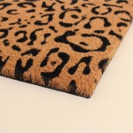Paillasson léopard coco marron 40x60cm | Hashtag Déco