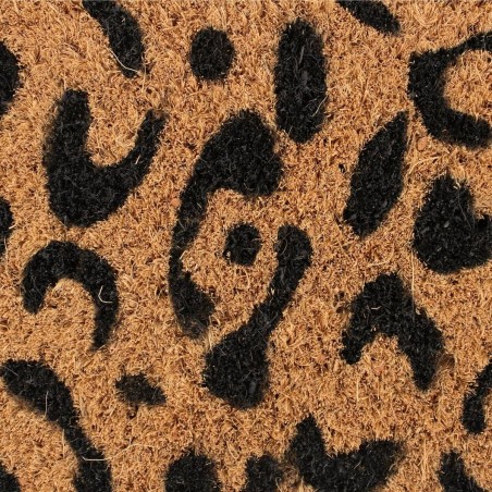 Paillasson léopard coco marron 40x60cm | Hashtag Déco