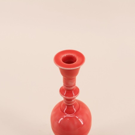 Bougeoir métal laqué 25cm élégant et moderne | Hashtag Déco