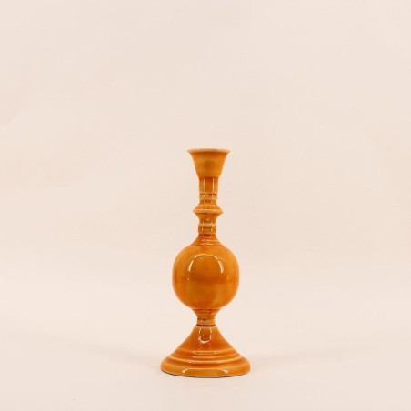 Bougeoir métal laqué 25cm élégant et moderne | Hashtag Déco