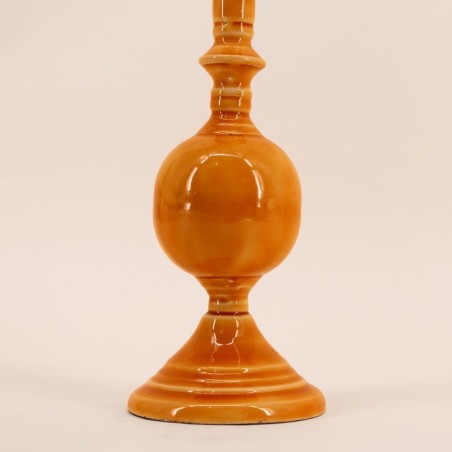 Bougeoir métal laqué 25cm élégant et moderne | Hashtag Déco