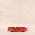 Plateau métal rose motifs relief 31cm | Hashtag Déco