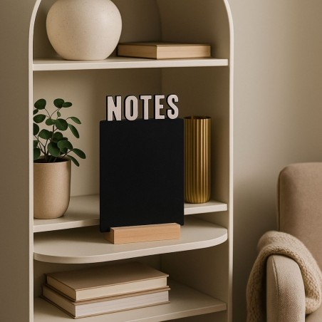 Memoboard en ardoise noire 39x22cm chic et pratique | Hashtag Dé